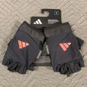 Adidas Women’s Workout Gloves Small Wicking Pink Logo NEW